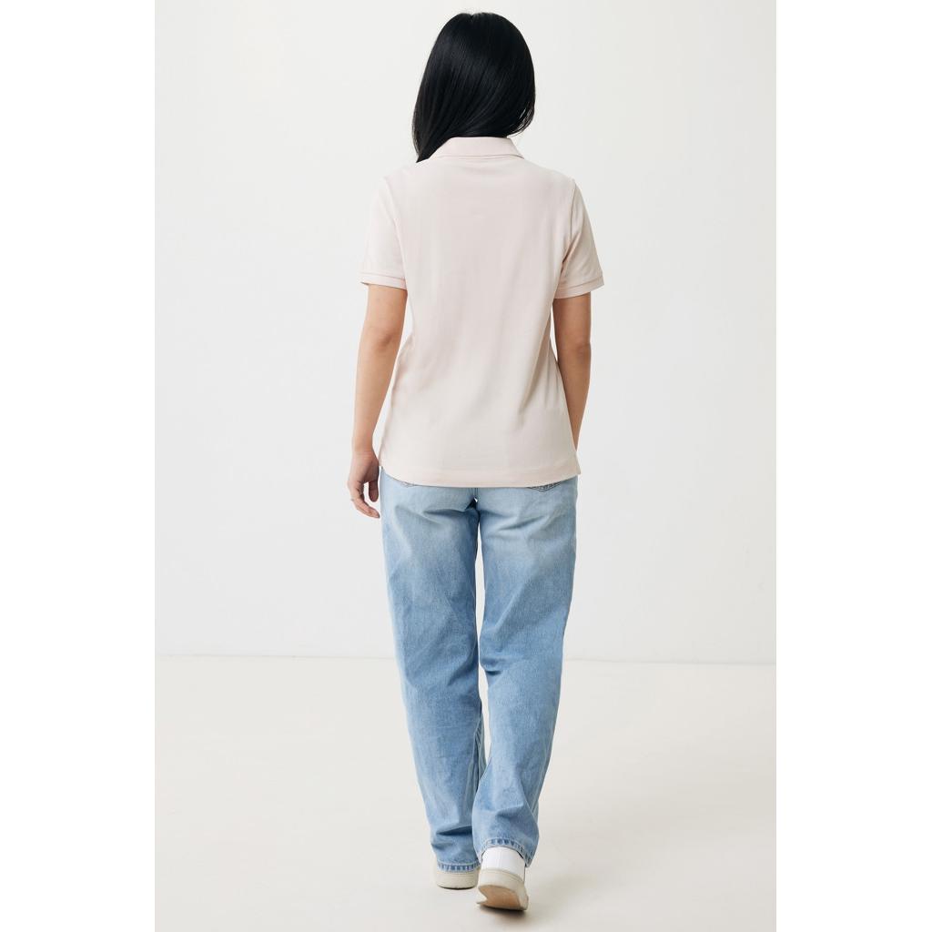 Polo din bumbac reciclat Iqoniq Yosemite cloud pink XL
