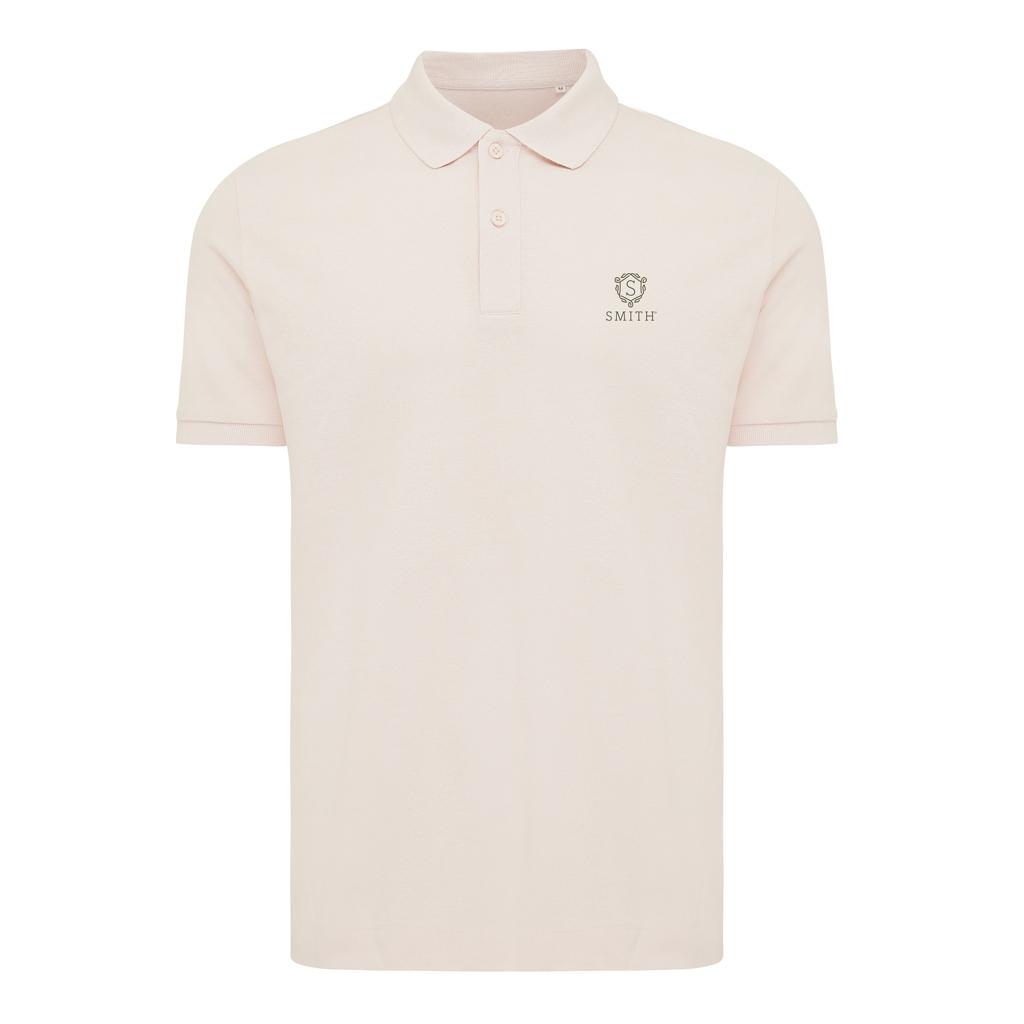 Polo din bumbac reciclat Iqoniq Yosemite cloud pink XL