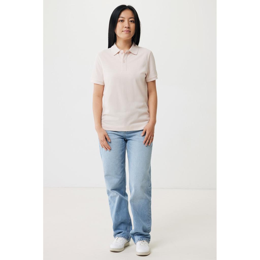 Polo din bumbac reciclat Iqoniq Yosemite cloud pink XL