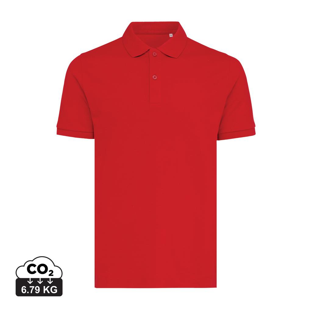 Polo din bumbac reciclat Iqoniq Yosemite red