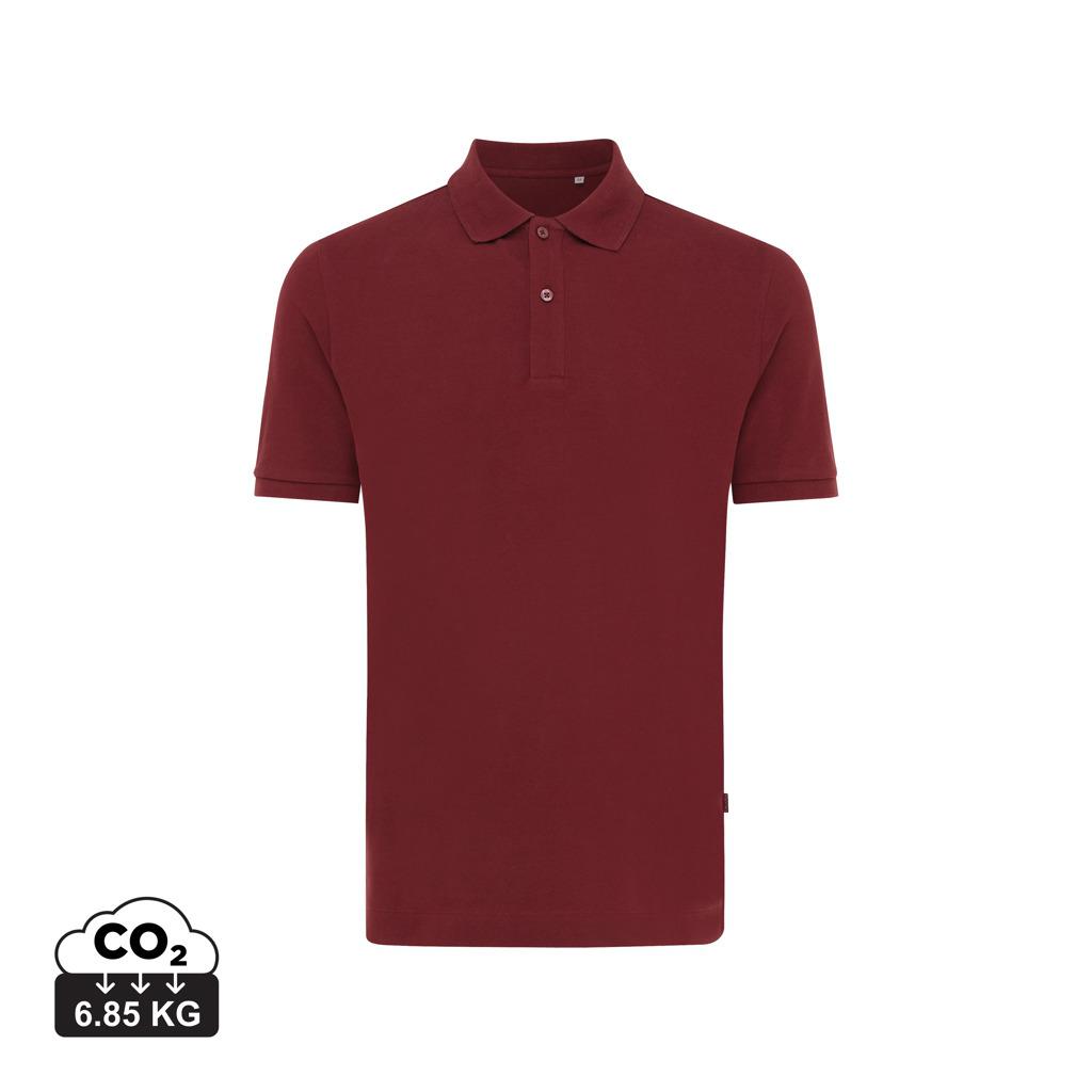 Polo din bumbac reciclat Iqoniq Yosemite burgundy 2XS