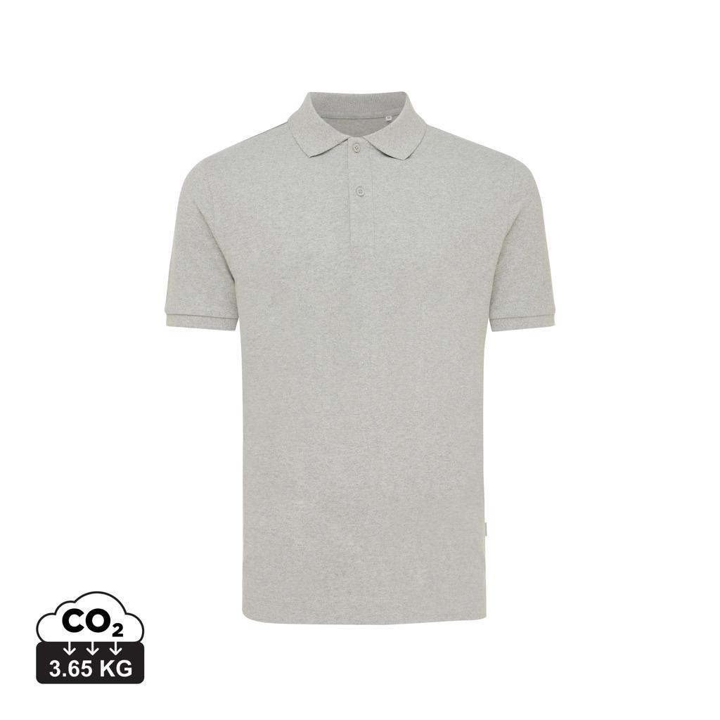 Polo din bumbac reciclat Iqoniq Yosemite heather grey XL