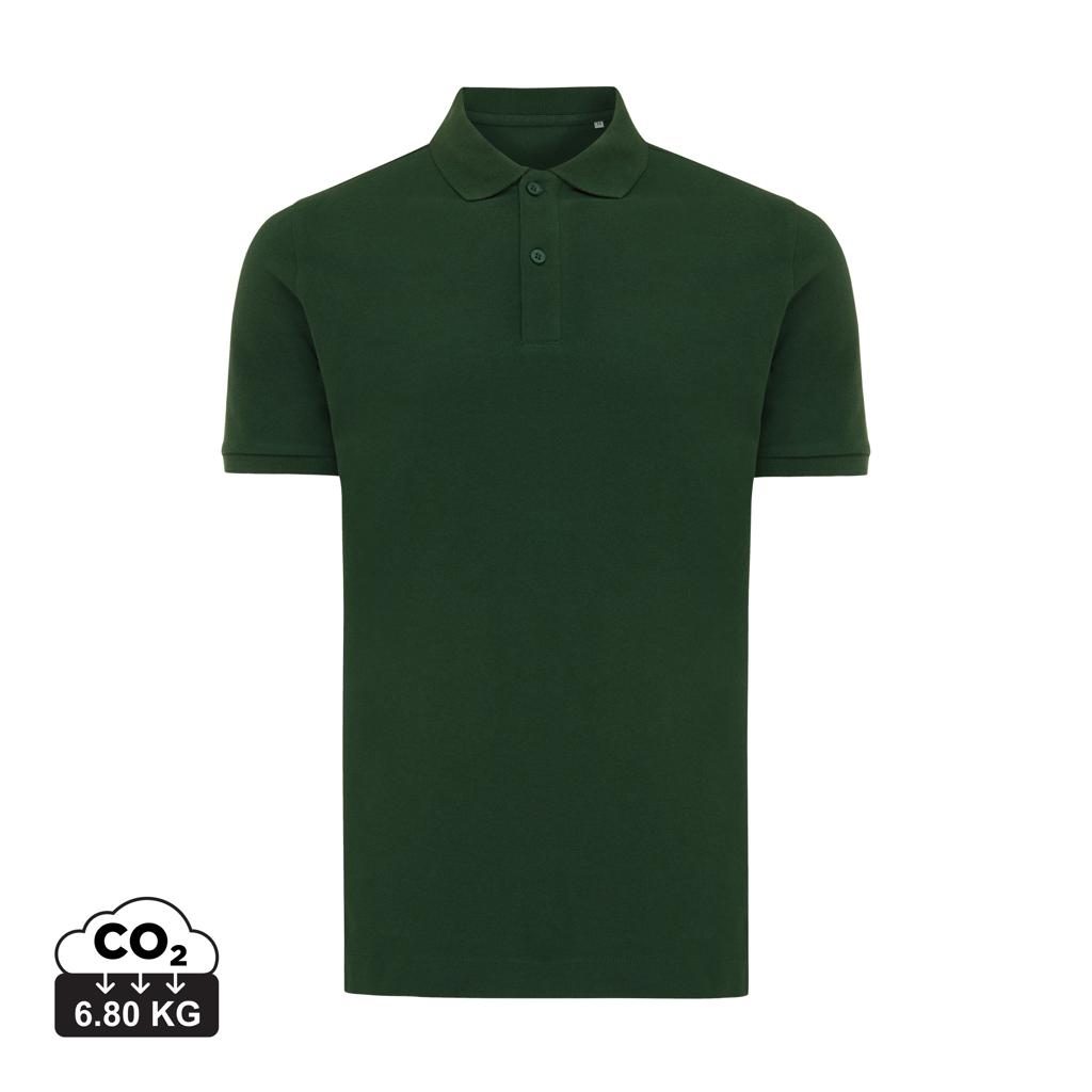 Polo din bumbac reciclat Iqoniq Yosemite forest green