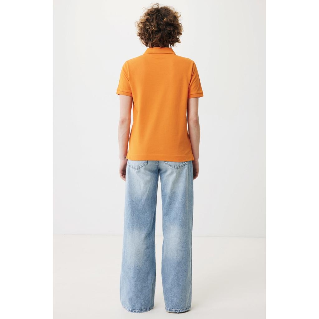 Polo din bumbac reciclat Iqoniq Yosemite orange XS
