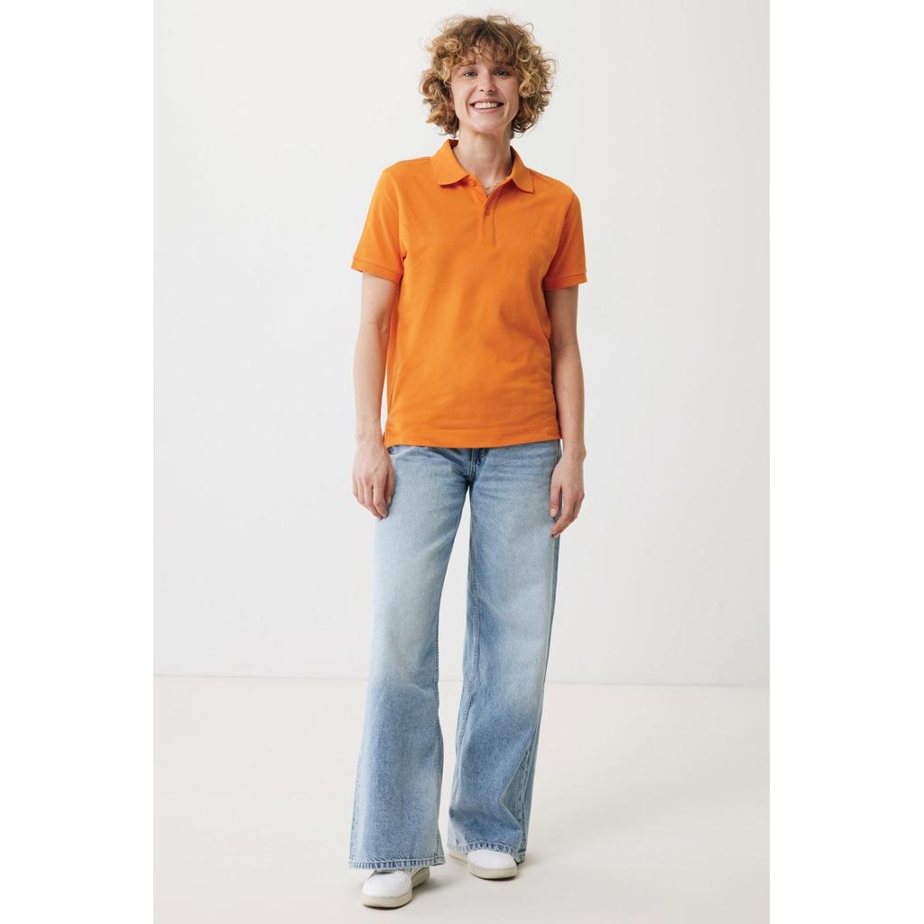 Polo din bumbac reciclat Iqoniq Yosemite orange XS