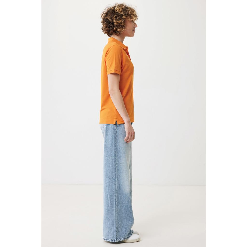 Polo din bumbac reciclat Iqoniq Yosemite orange XS