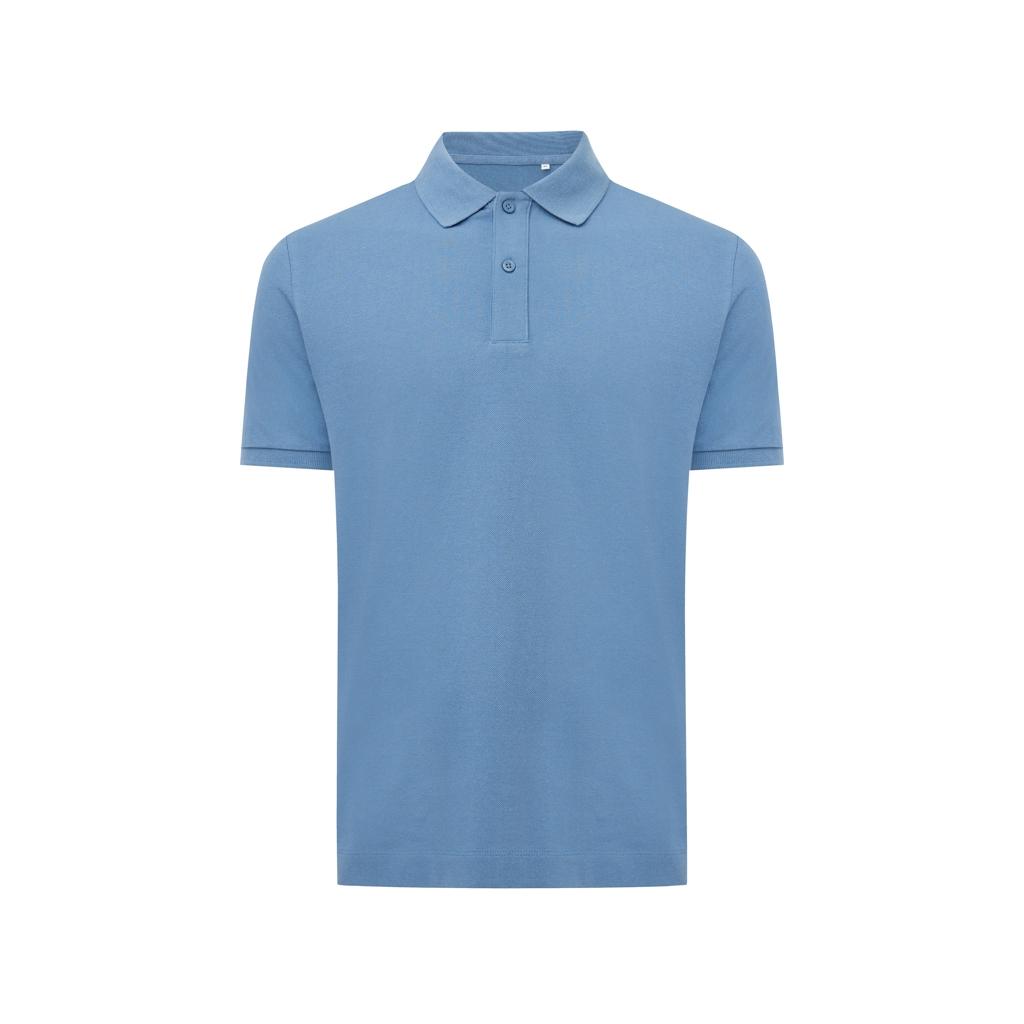 Polo din bumbac reciclat Iqoniq Yosemite Moon blue XS