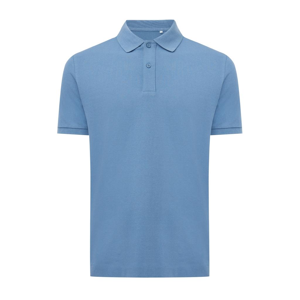 Polo din bumbac reciclat Iqoniq Yosemite Moon blue