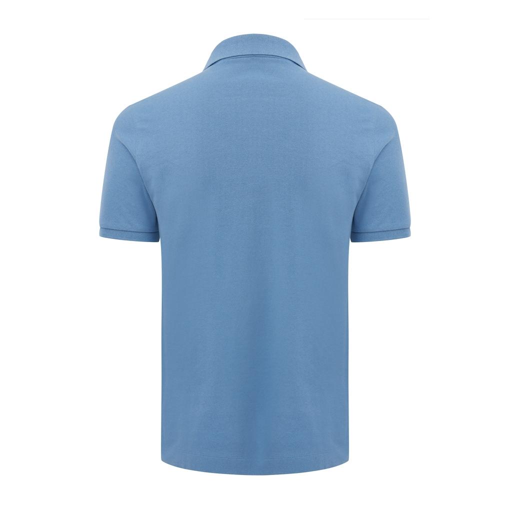 Polo din bumbac reciclat Iqoniq Yosemite Moon blue