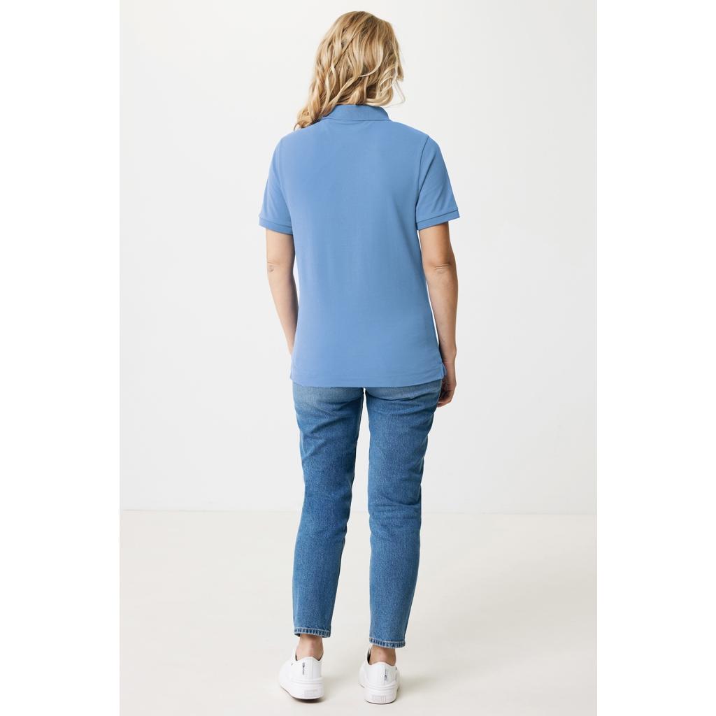 Polo din bumbac reciclat Iqoniq Yosemite Moon blue