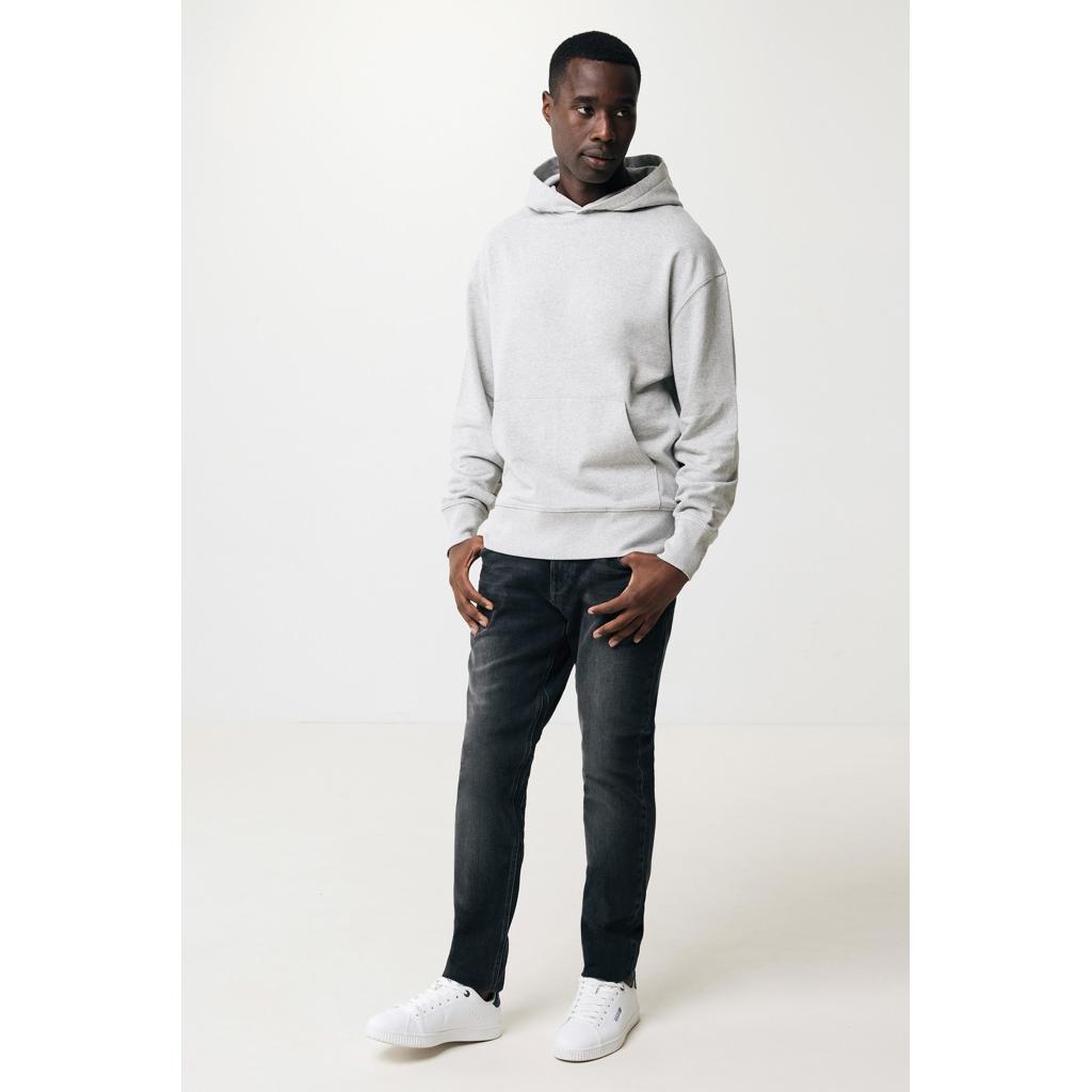 Hanorac relaxat din bumbac reciclat Iqoniq Yoho heather grey 3XL