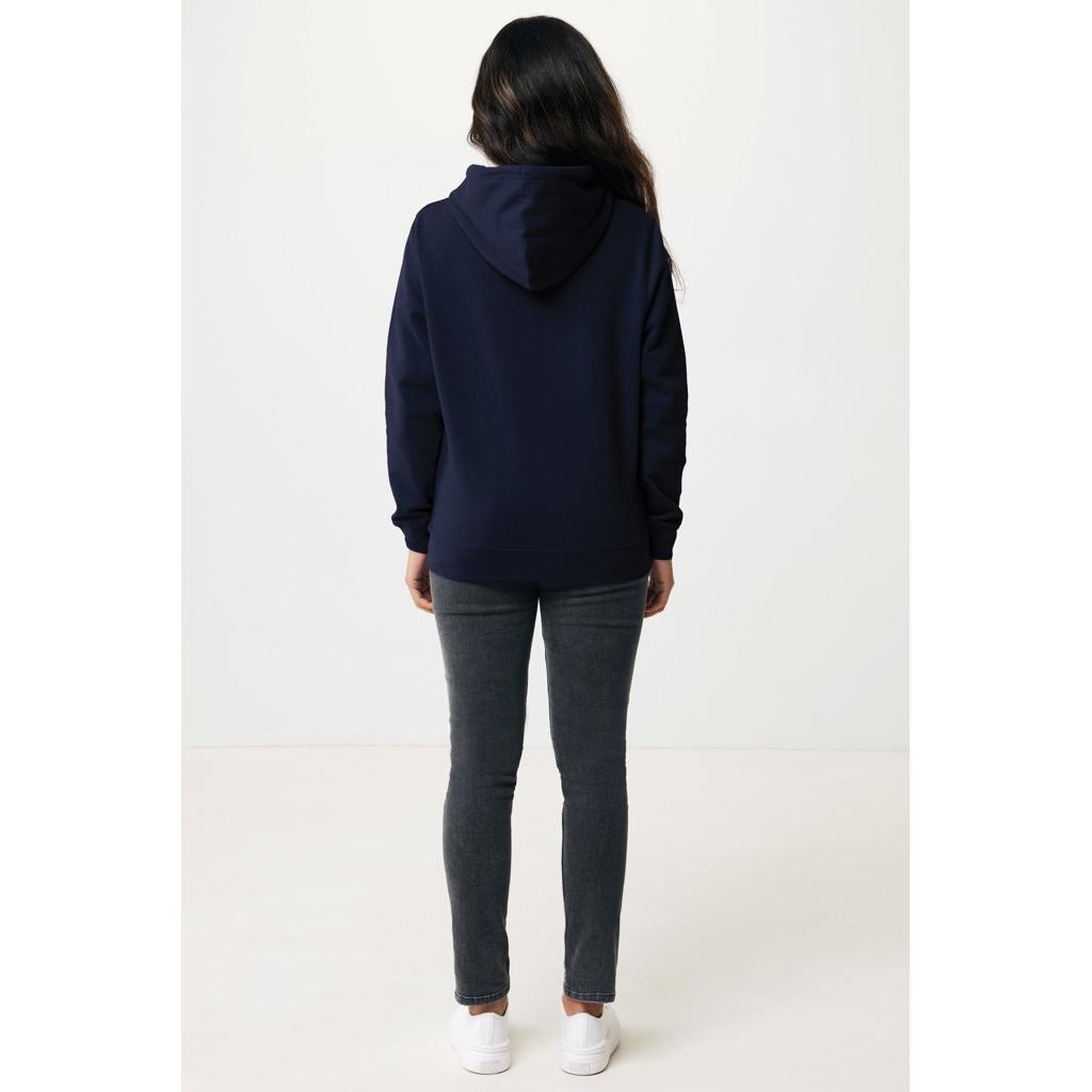 Hanorac ușor din bumbac reciclat Iqoniq Rila navy XL