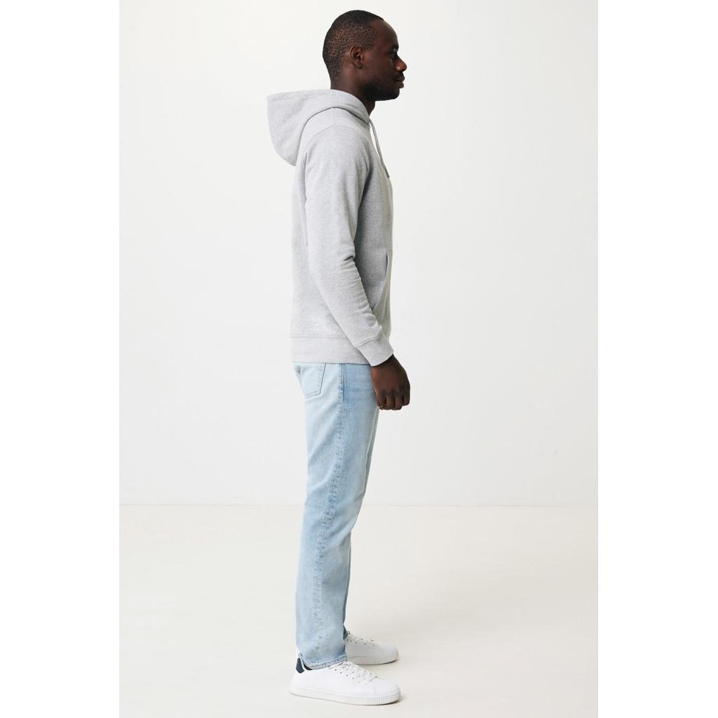 Hanorac ușor din bumbac reciclat Iqoniq Rila light heather grey L