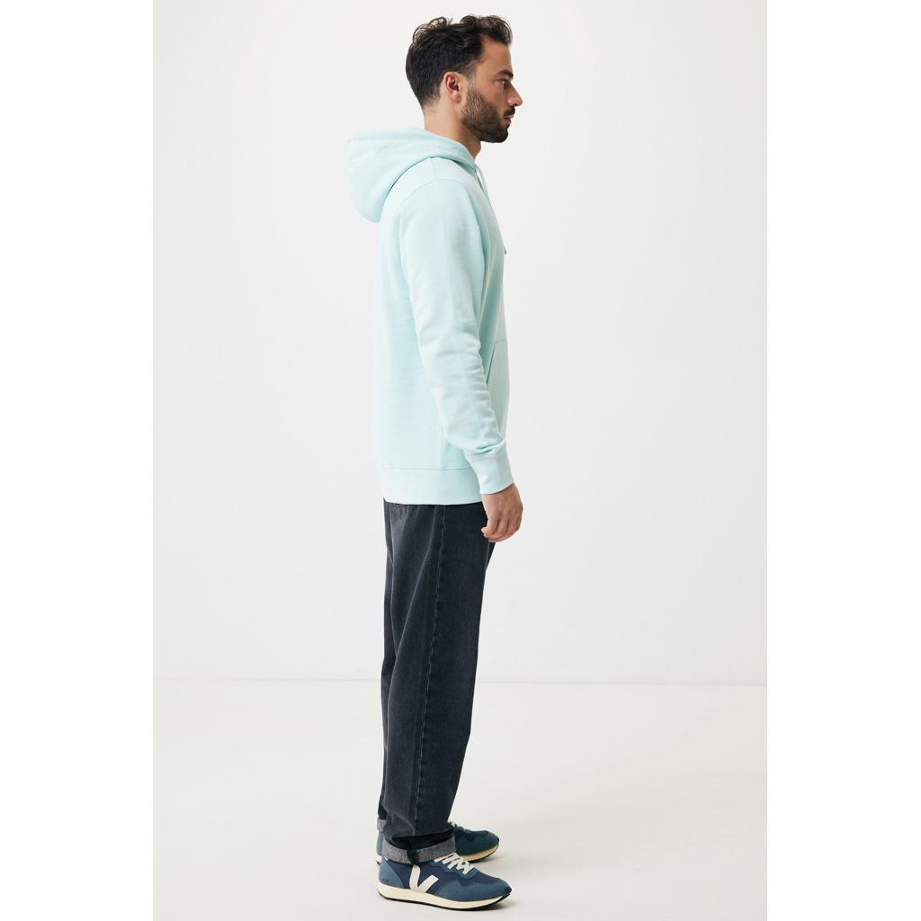 Hanorac ușor din bumbac reciclat Iqoniq Rila crushed mint XS