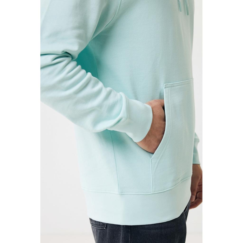 Hanorac ușor din bumbac reciclat Iqoniq Rila crushed mint XS