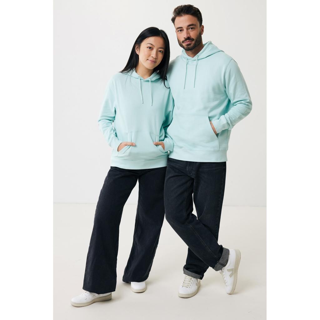 Hanorac ușor din bumbac reciclat Iqoniq Rila crushed mint XS