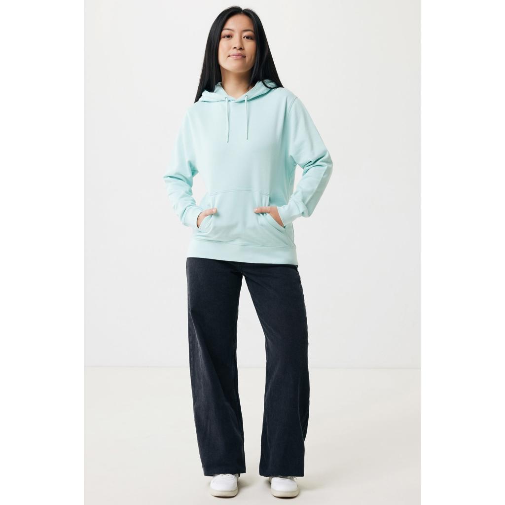 Hanorac ușor din bumbac reciclat Iqoniq Rila crushed mint XS