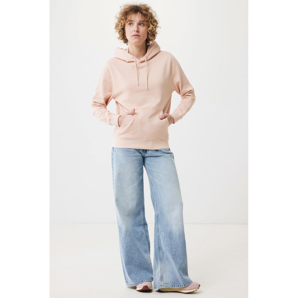 Hanorac ușor din bumbac reciclat Iqoniq Rila peach nectar L