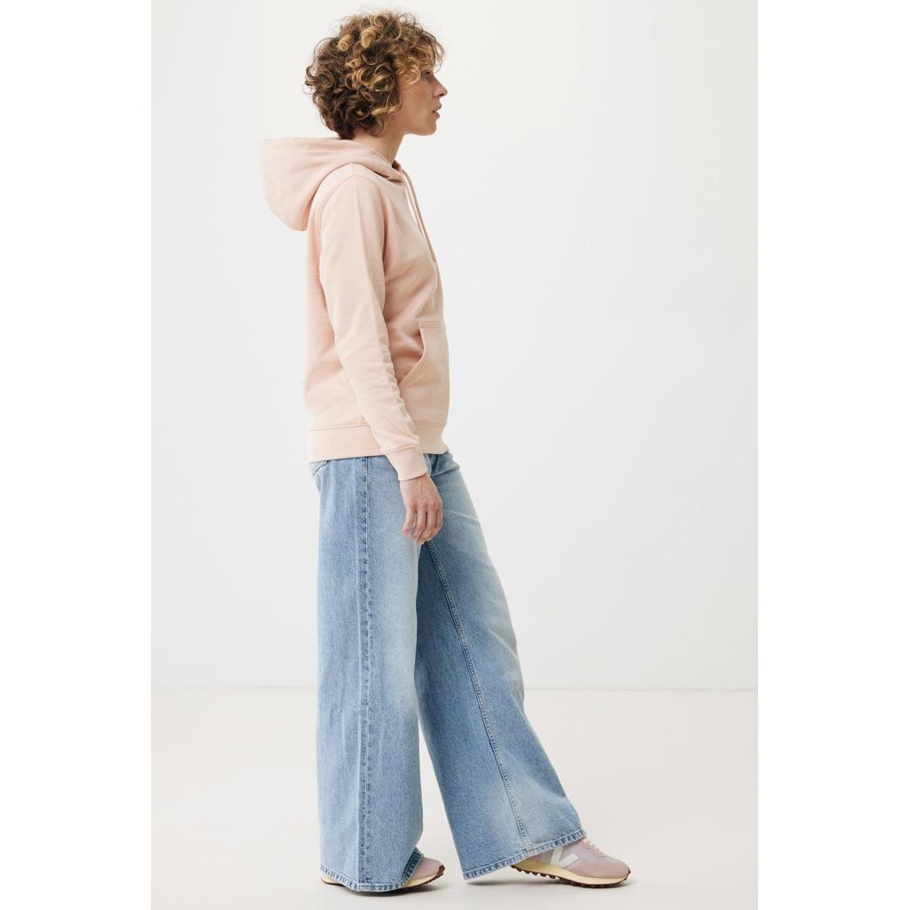 Hanorac ușor din bumbac reciclat Iqoniq Rila peach nectar L