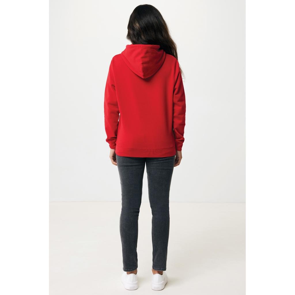 Hanorac ușor din bumbac reciclat Iqoniq Rila red XS