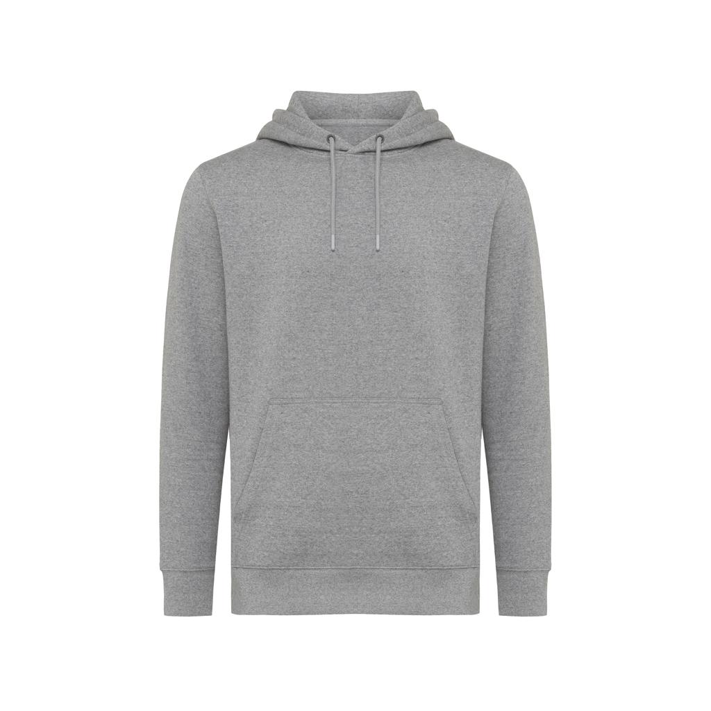 Hanorac ușor din bumbac reciclat Iqoniq Rila light heather anthracite 2XS