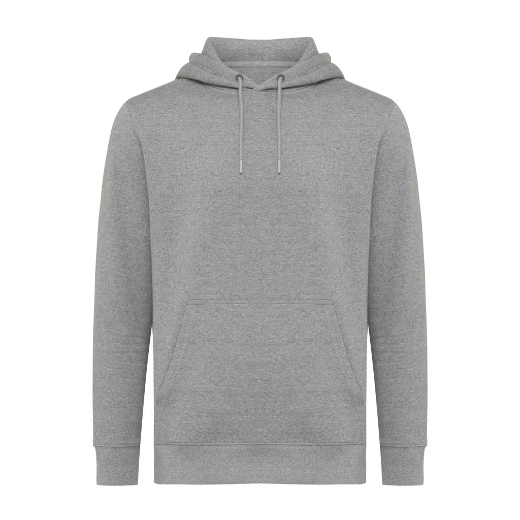 Hanorac ușor din bumbac reciclat Iqoniq Rila light heather anthracite 2XS
