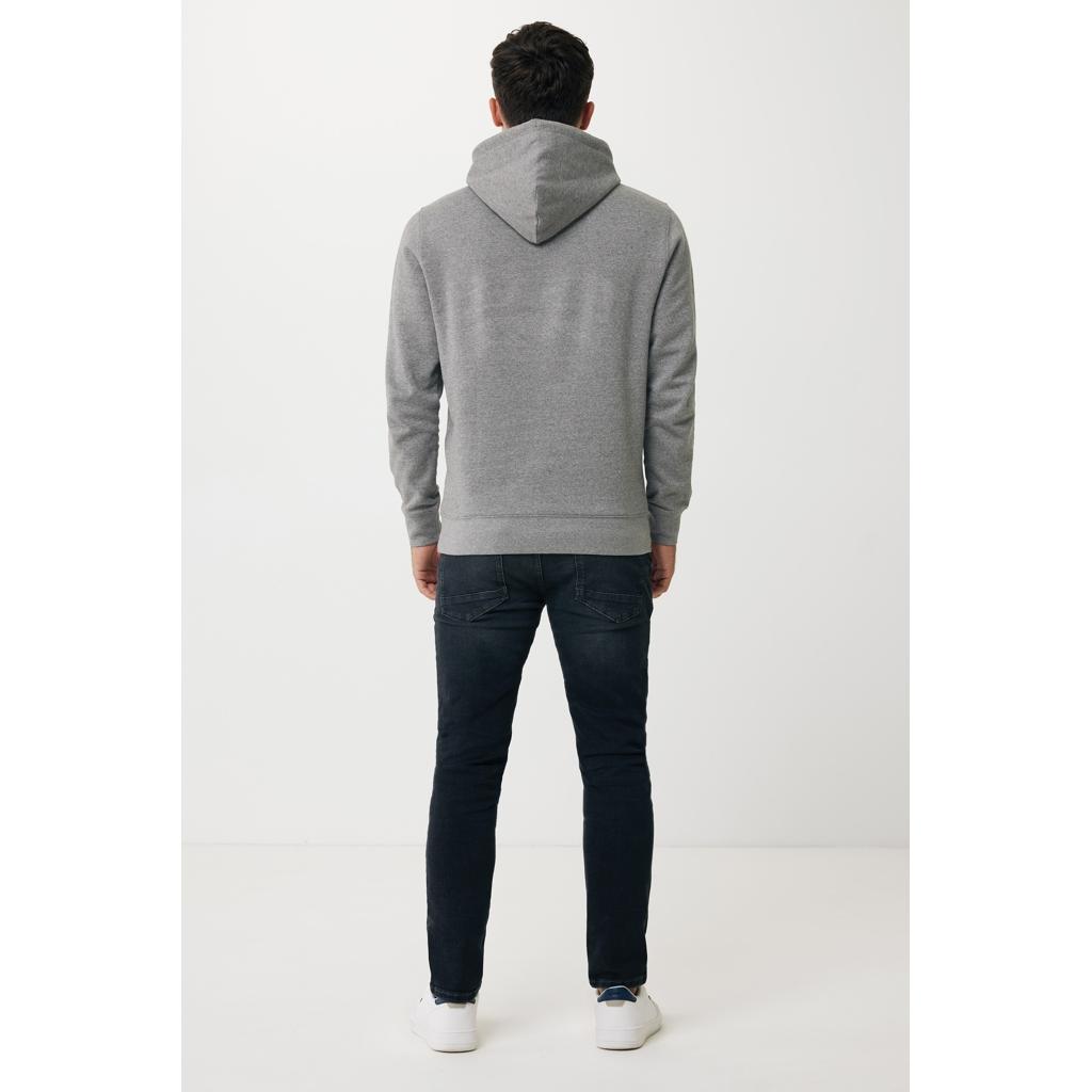 Hanorac ușor din bumbac reciclat Iqoniq Rila light heather anthracite 2XS