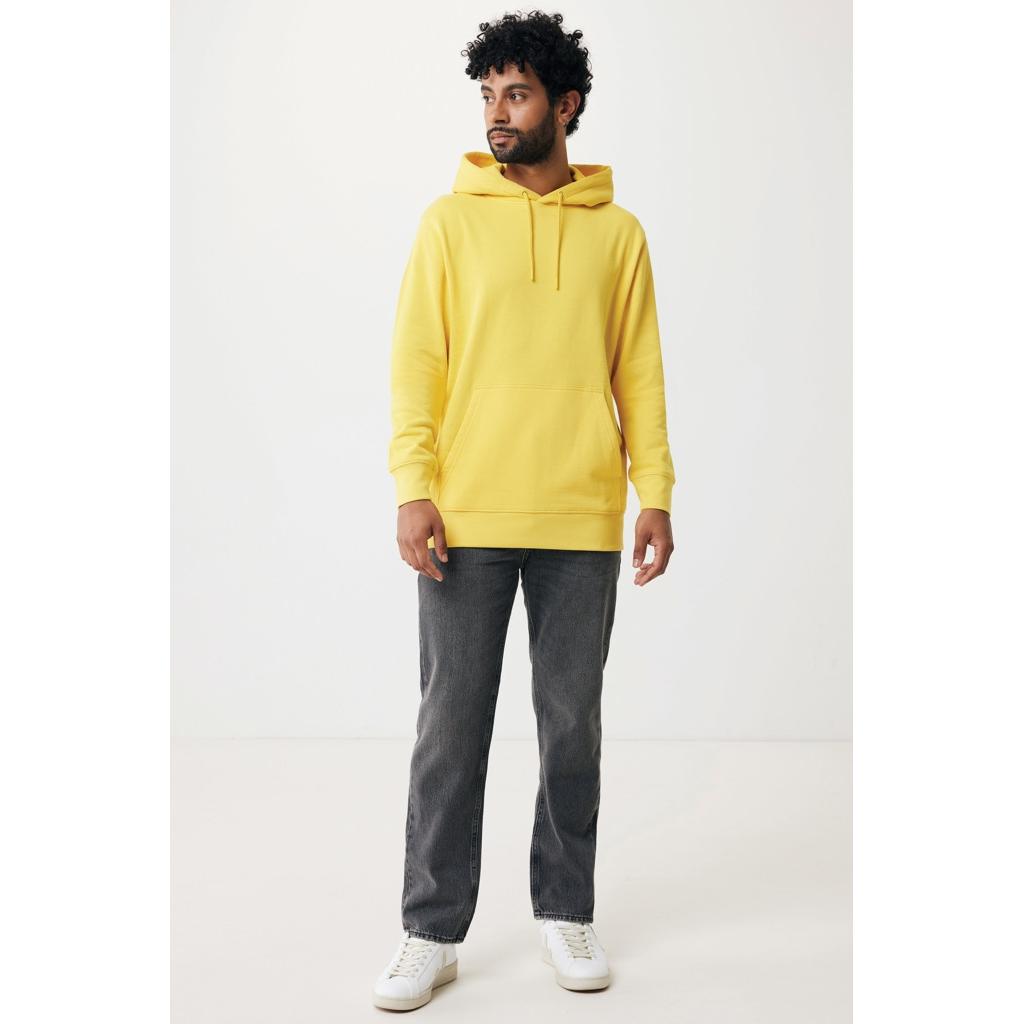 Hanorac ușor din bumbac reciclat Iqoniq Rila yellow L
