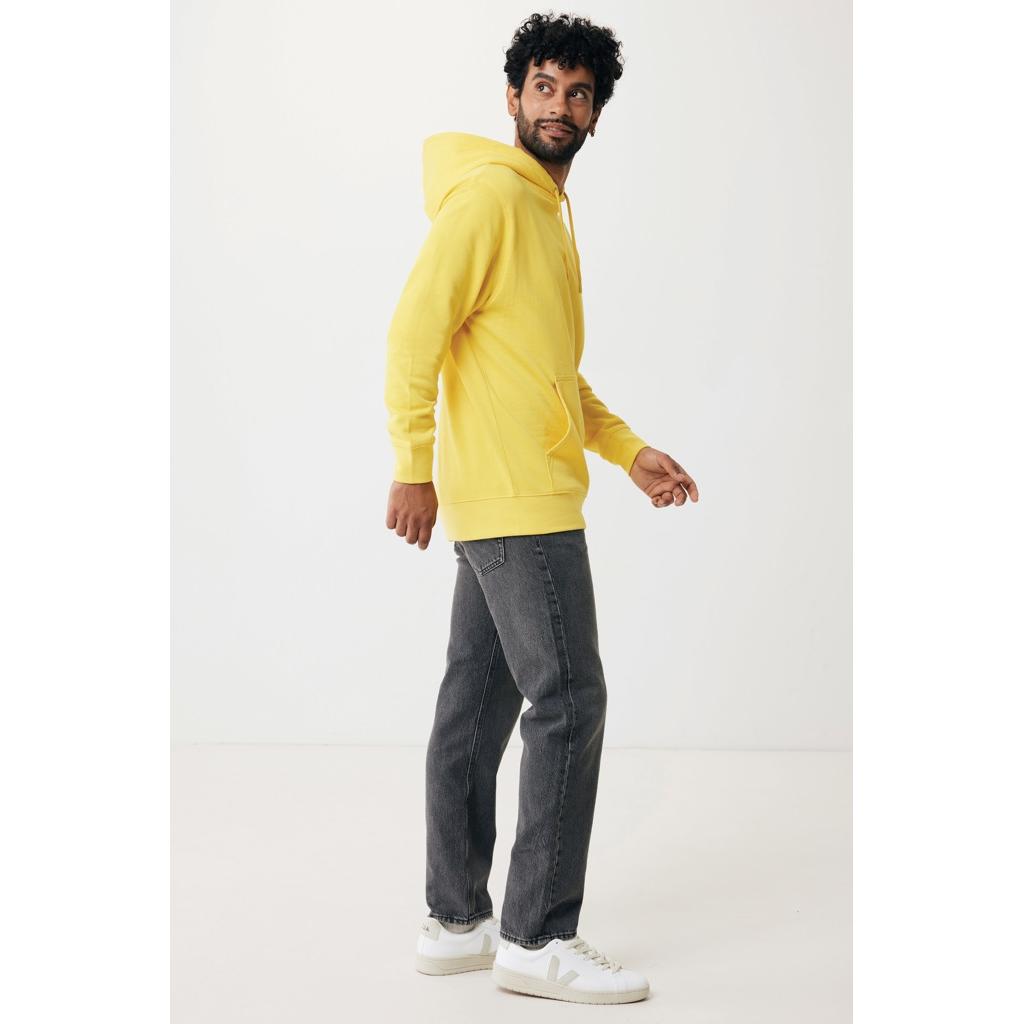 Hanorac ușor din bumbac reciclat Iqoniq Rila yellow L