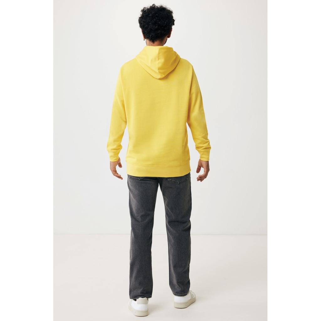 Hanorac ușor din bumbac reciclat Iqoniq Rila yellow L