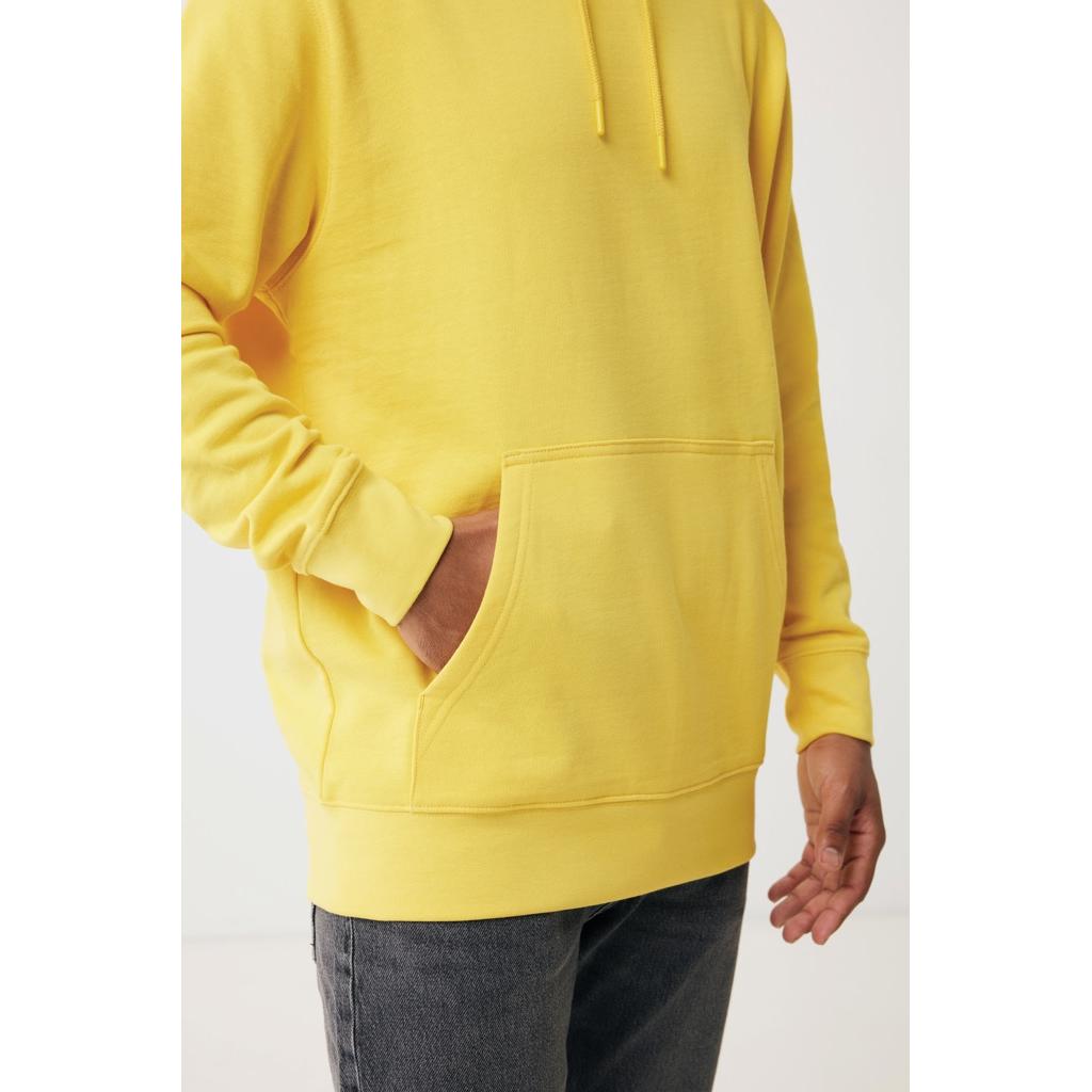 Hanorac ușor din bumbac reciclat Iqoniq Rila yellow L