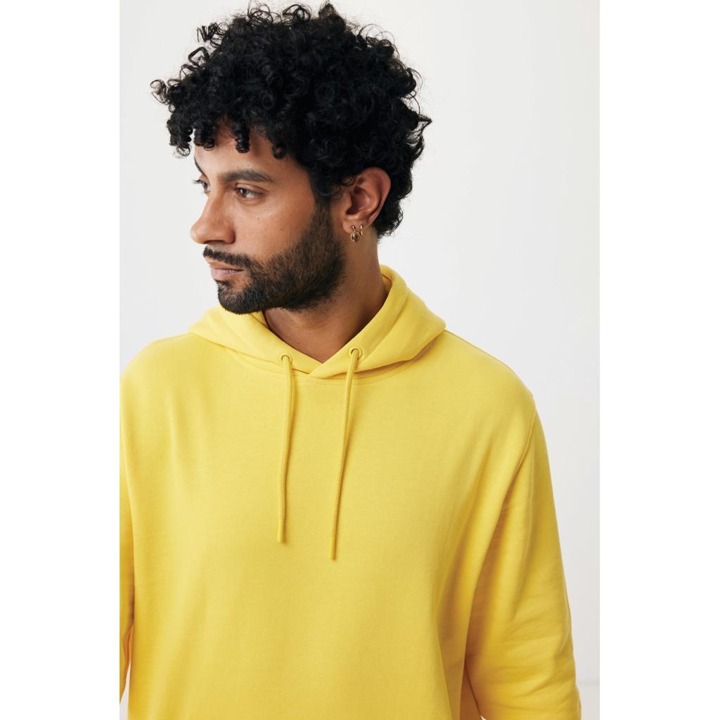 Hanorac ușor din bumbac reciclat Iqoniq Rila yellow L