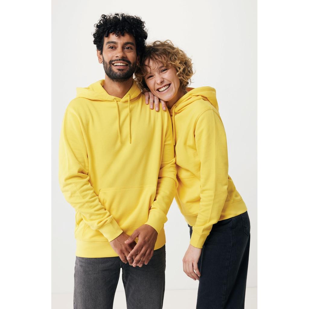 Hanorac ușor din bumbac reciclat Iqoniq Rila yellow L