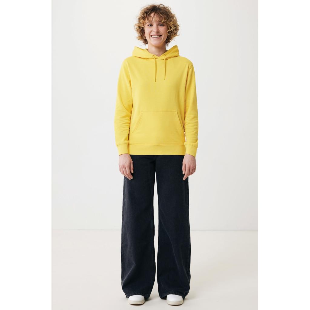 Hanorac ușor din bumbac reciclat Iqoniq Rila yellow L