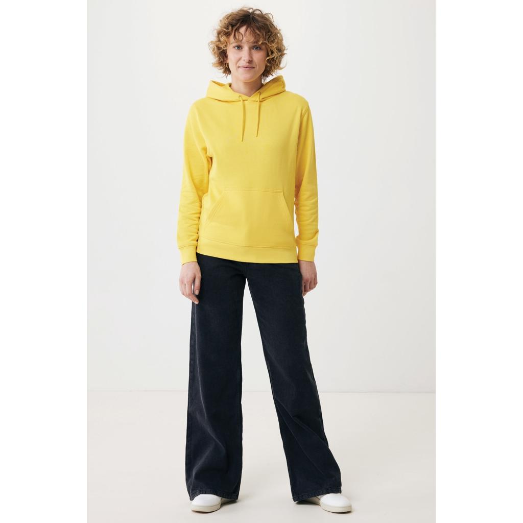 Hanorac ușor din bumbac reciclat Iqoniq Rila yellow L