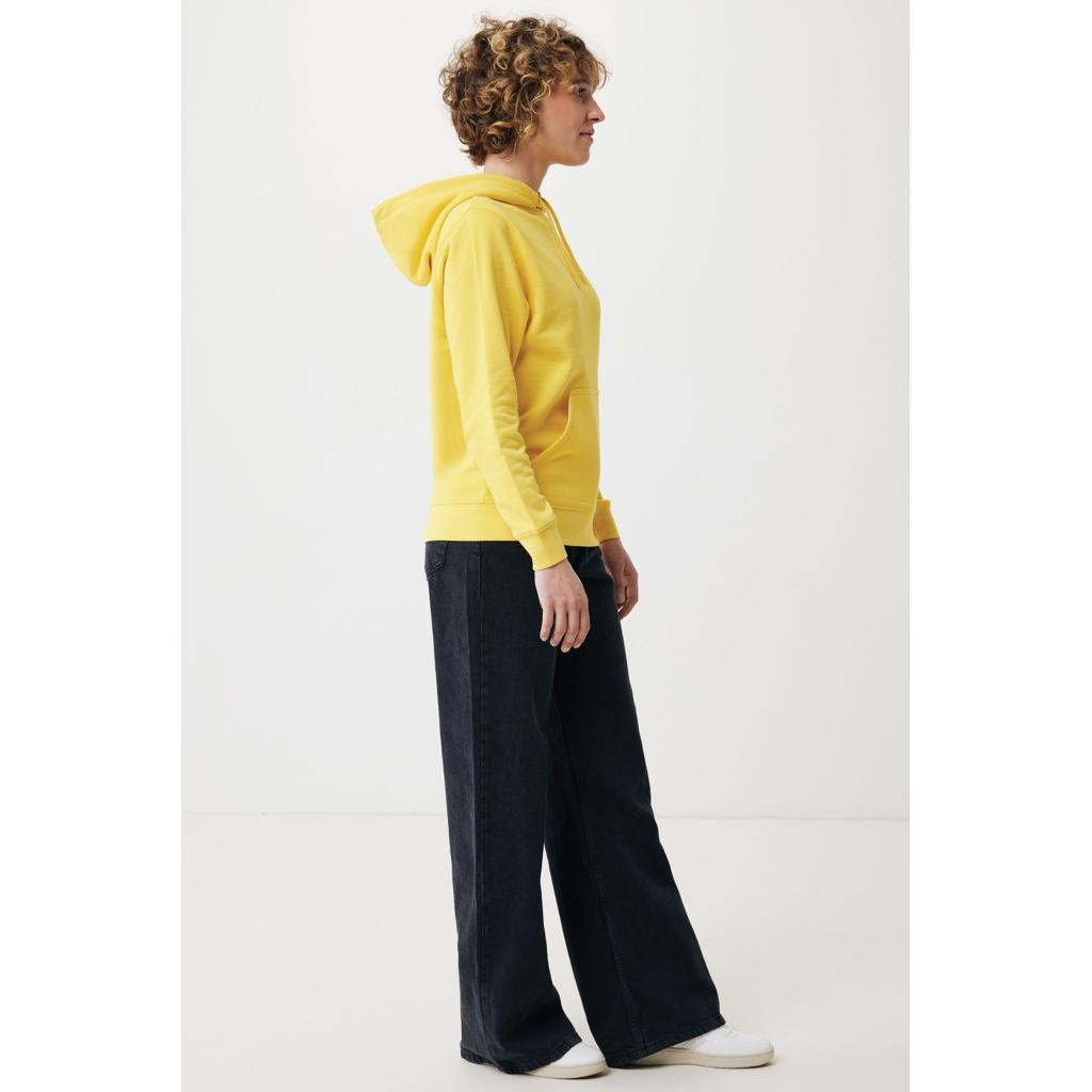 Hanorac ușor din bumbac reciclat Iqoniq Rila yellow L