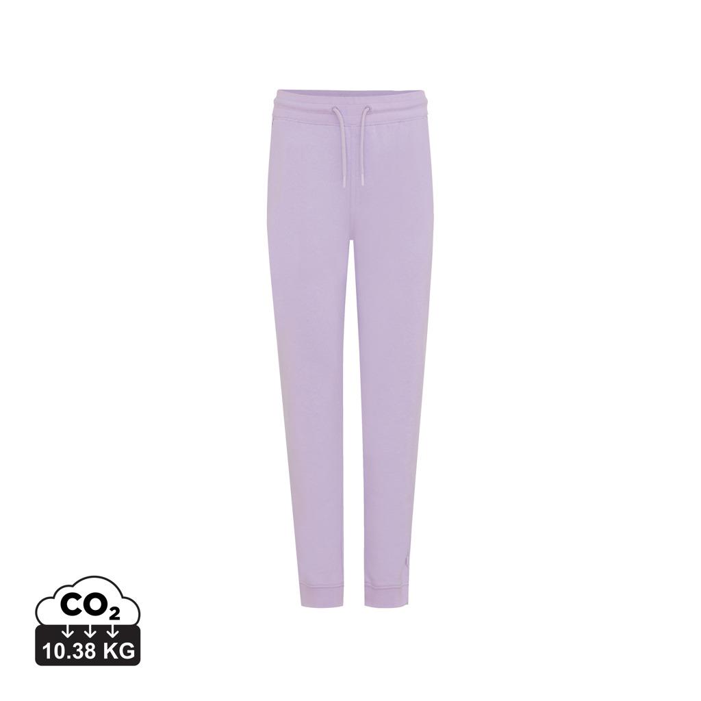 Pantaloni jogger din bumbac reciclat Iqoniq Cooper lavender XL