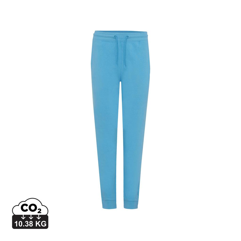 Pantaloni jogger din bumbac reciclat Iqoniq Cooper tranquil blue S