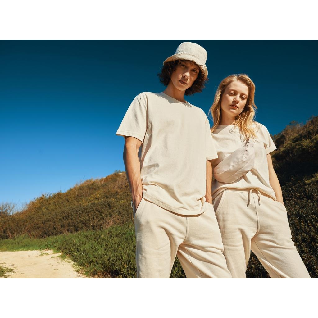 Pantaloni jogger din bumbac reciclat Iqoniq Cooper natural raw 2XS