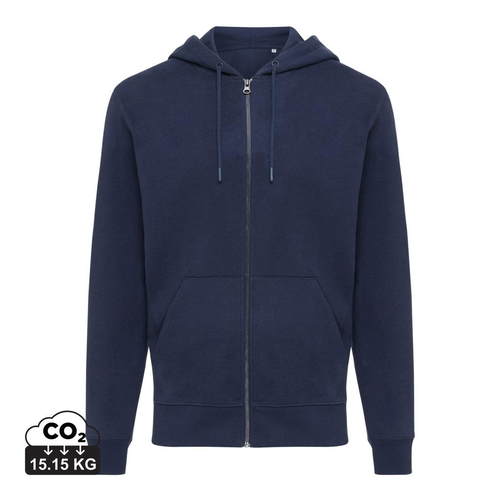 Hanorac cu fermoar din bumbac reciclat Iqoniq Abisko navy 5XL