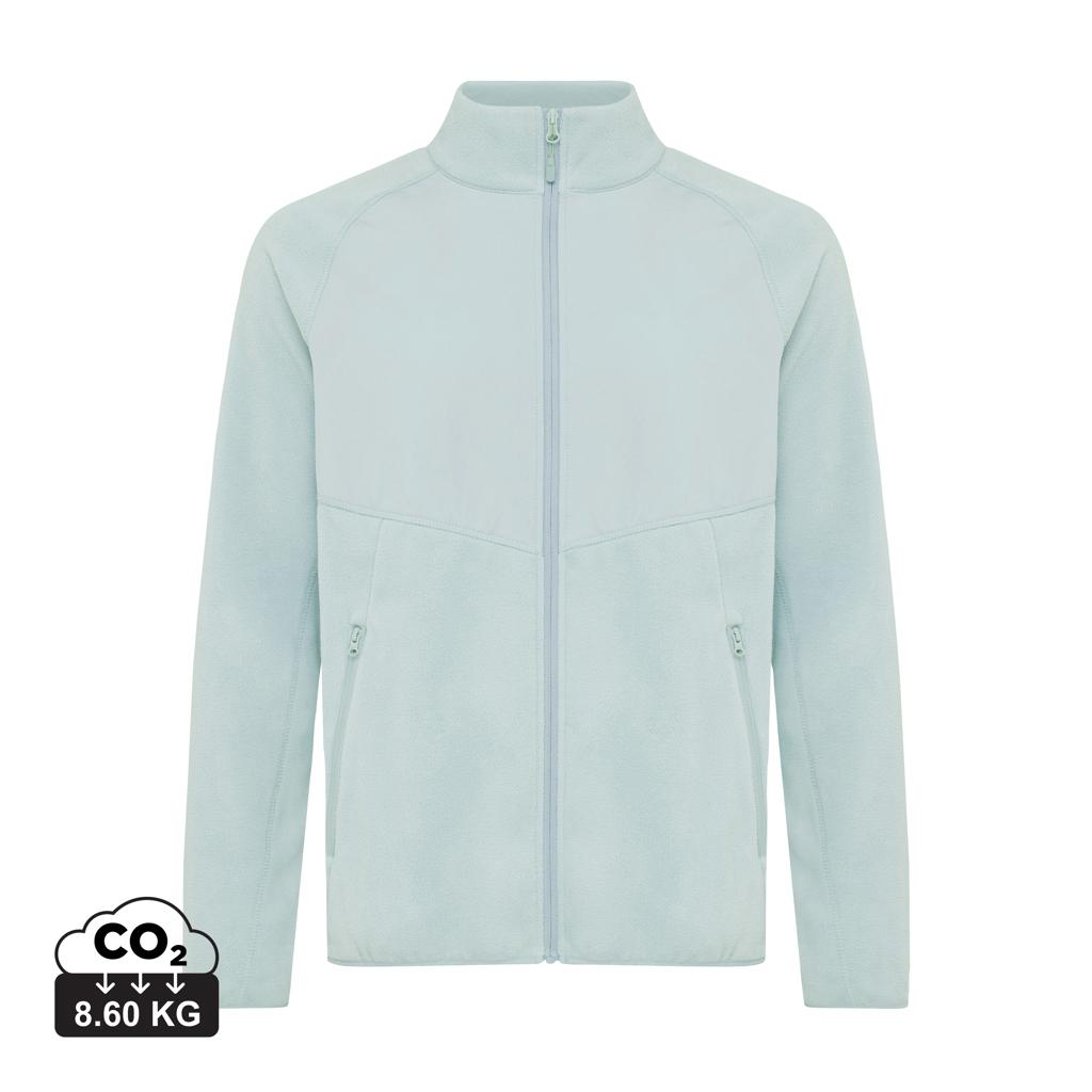 Jachetă din microfleece cu fermoar din poliester reciclat Iqoniq Talung iceberg green M