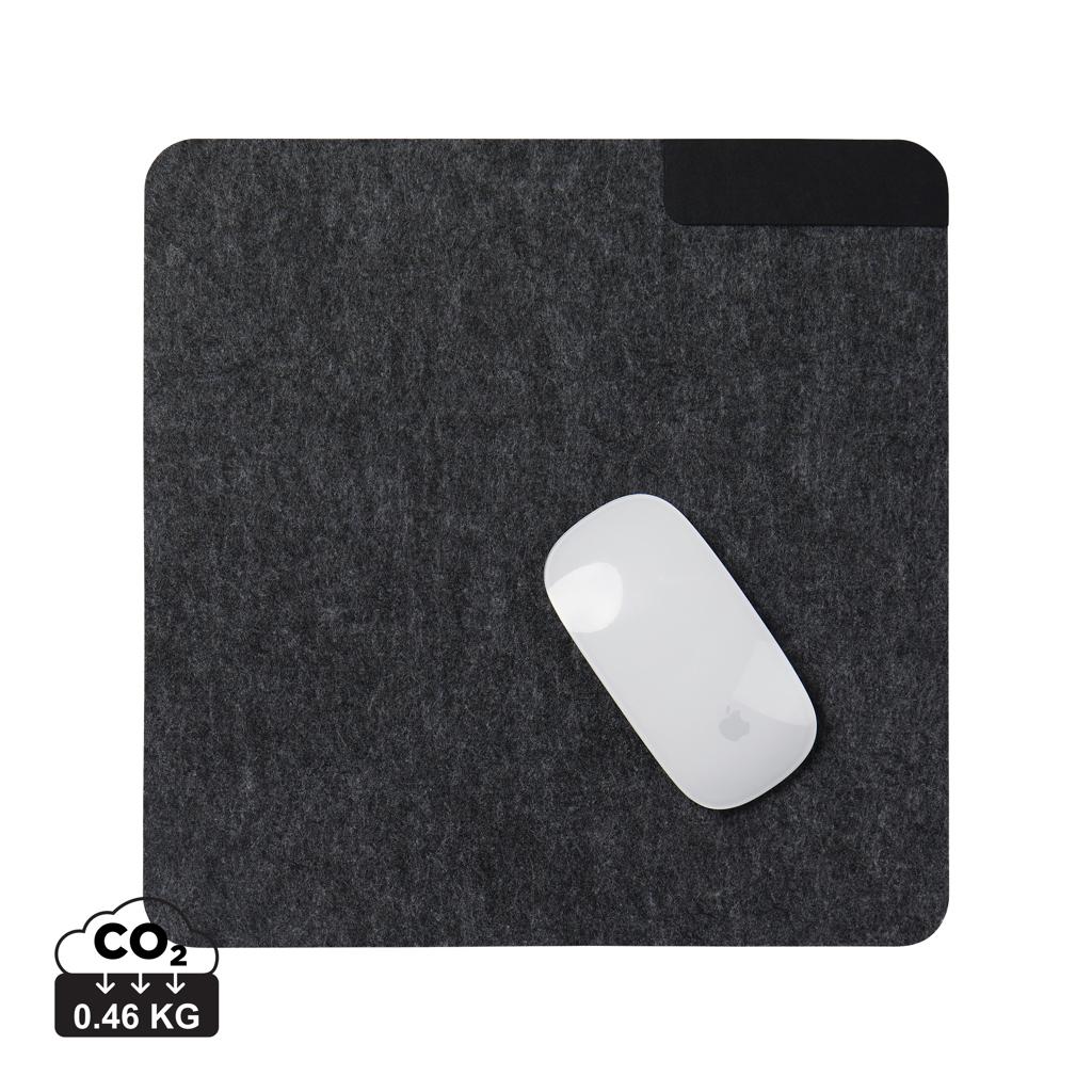 Suport pentru mouse din fetru reciclat certificat GRS VINGA Albon heather anthracite