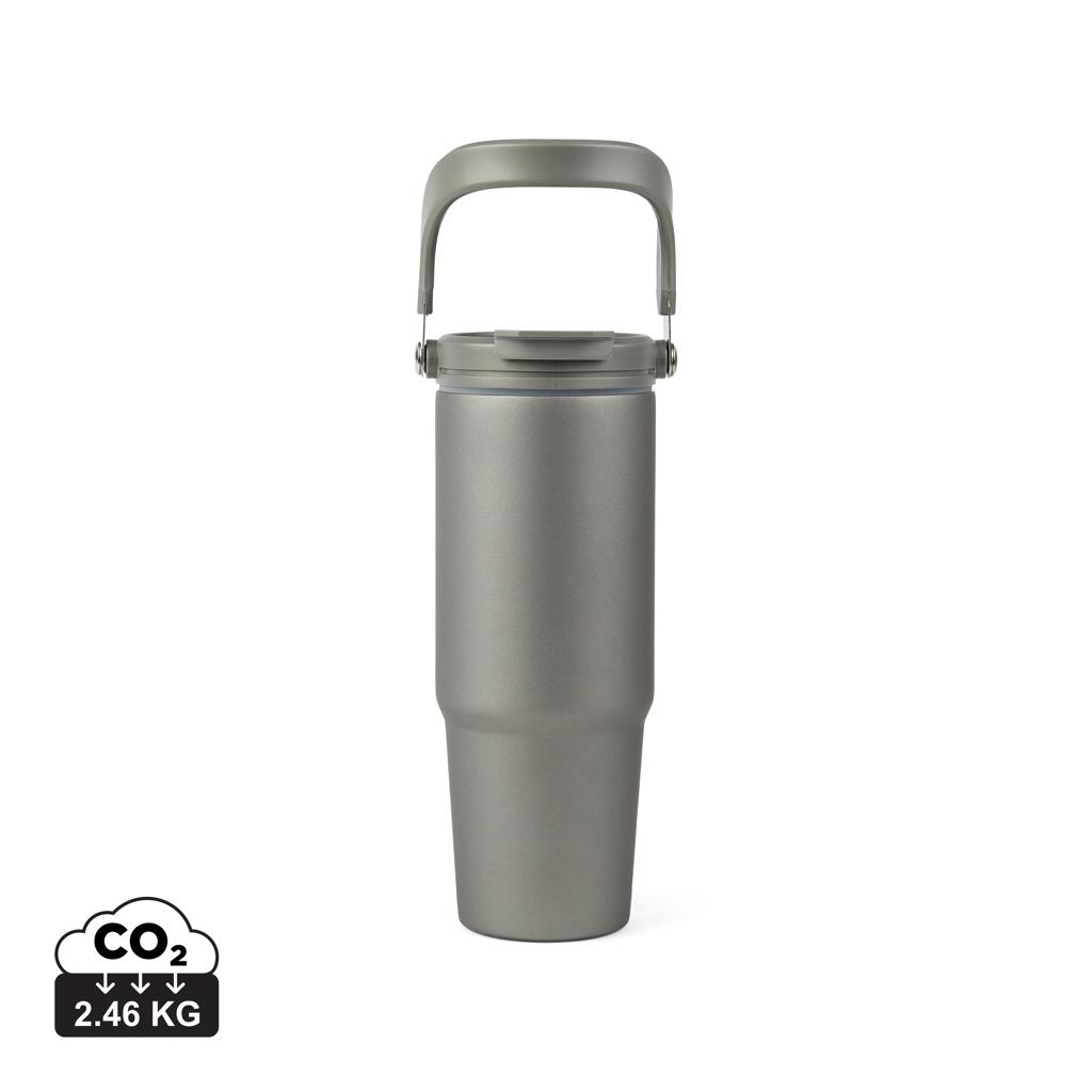 Sticlă termică VINGA Eos din oțel inoxidabil reciclat, 880ml grey