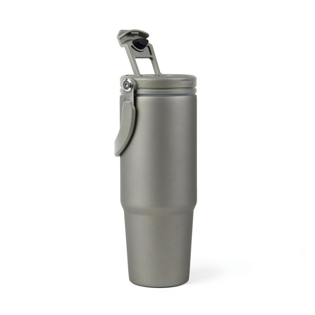 Sticlă termică VINGA Eos din oțel inoxidabil reciclat, 880ml grey