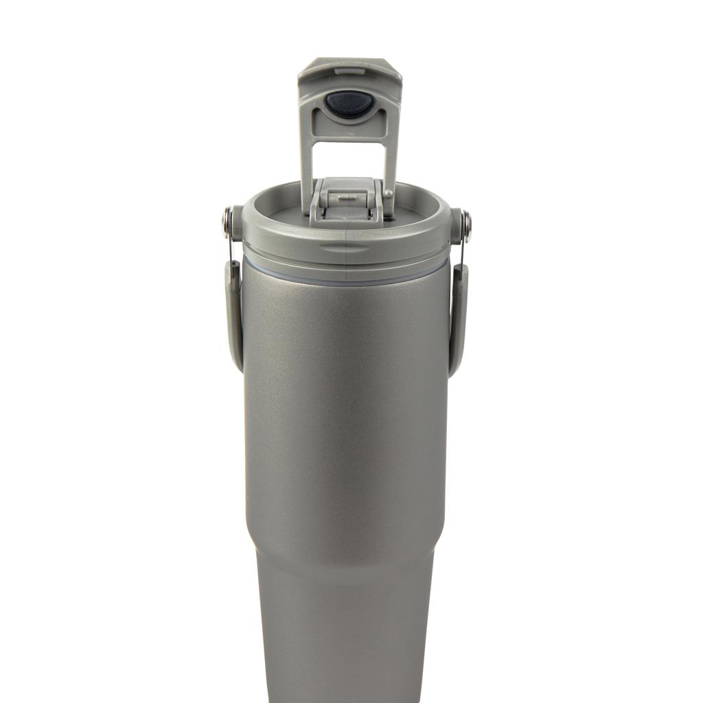 Sticlă termică VINGA Eos din oțel inoxidabil reciclat, 880ml grey