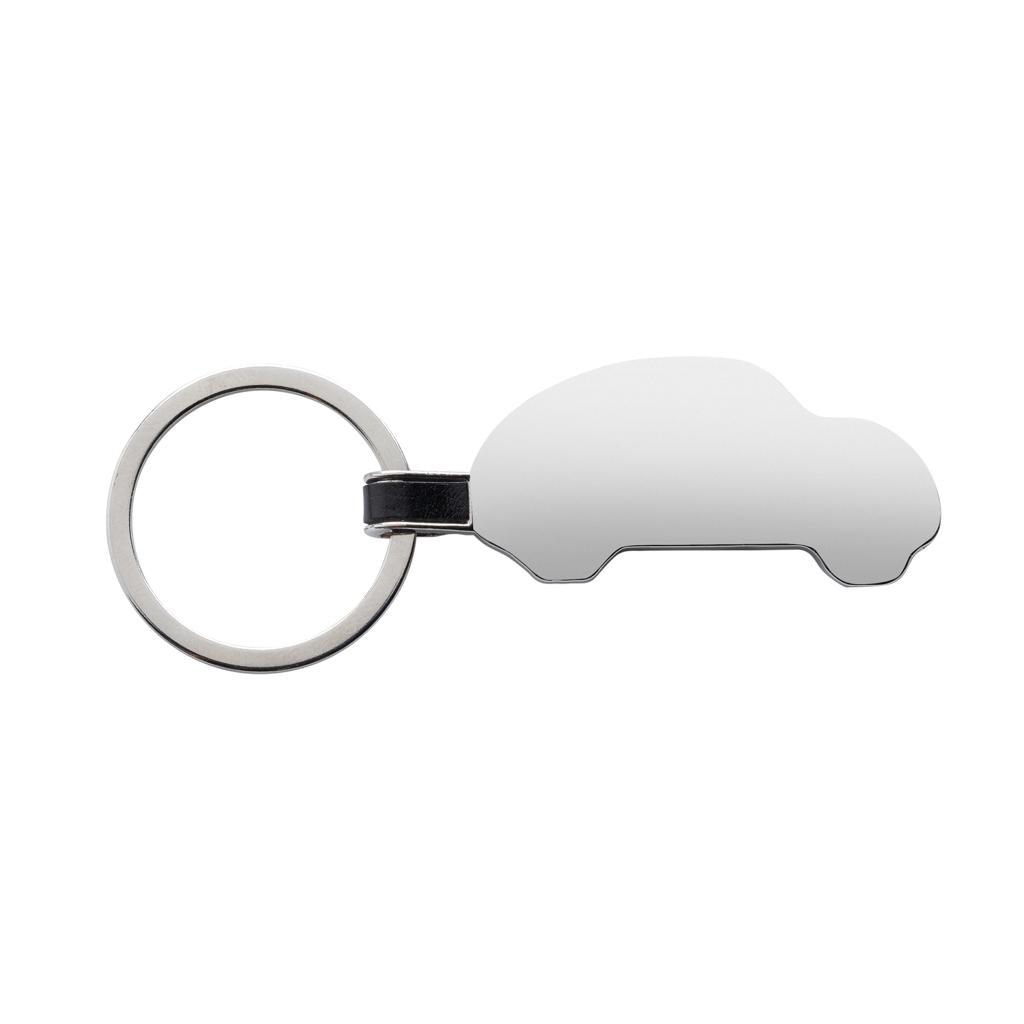 RCS recycled zinc alloy car keyring silver