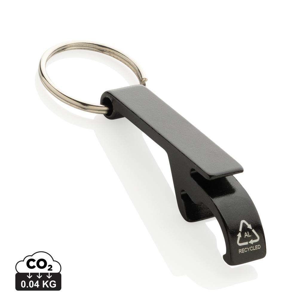 RCS recycled aluminum bottle and can opener black