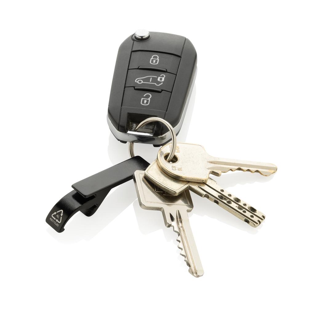 RCS recycled aluminum bottle and can opener black