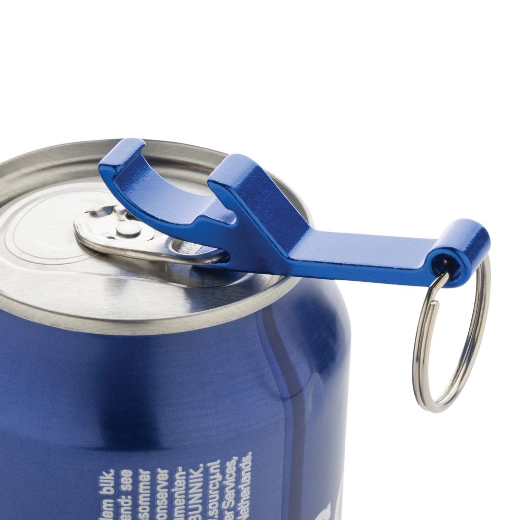 RCS recycled aluminum bottle and can opener blue