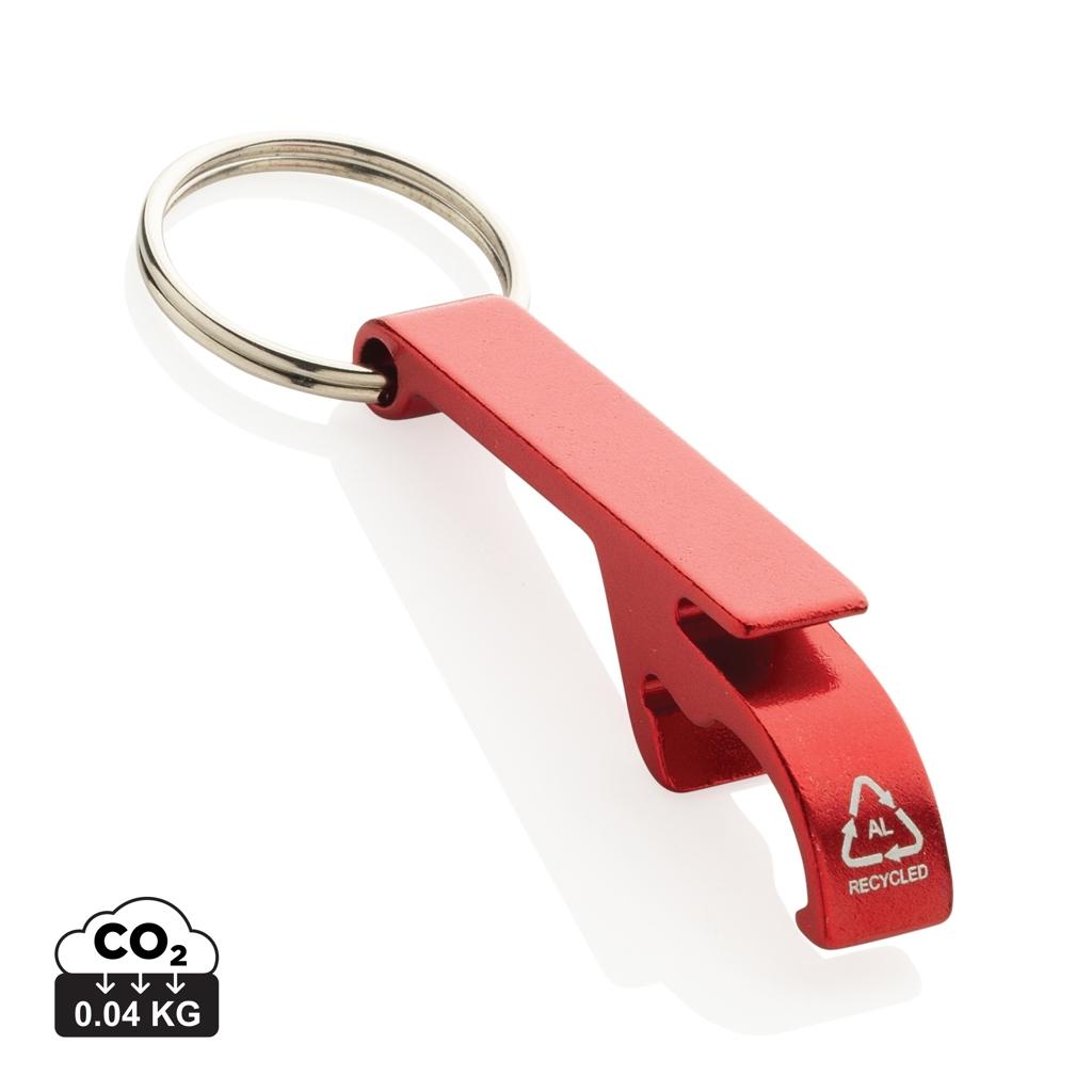 RCS recycled aluminum bottle and can opener red